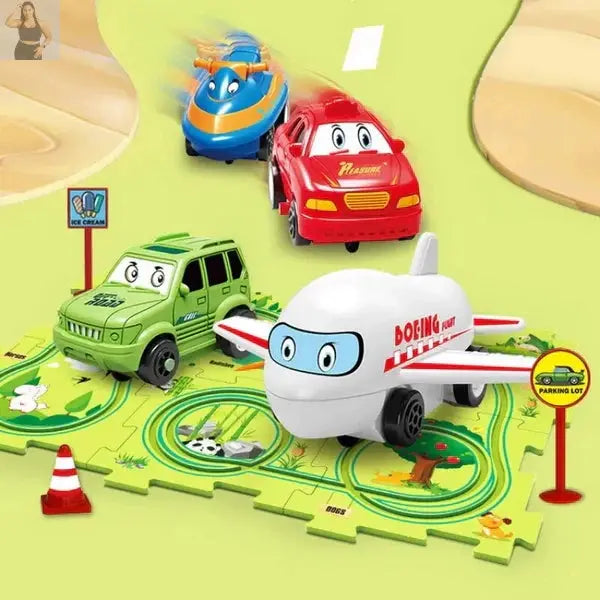 PuzzleRacer™ Kids Car Track Set Tsalach